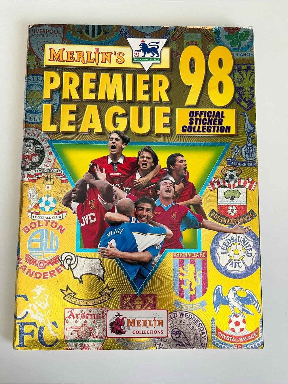 Merlin English Premier League 1998 Sticker Book #2 Soccer Football Topps Panini